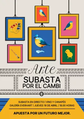 Evento de arte moderno colorido