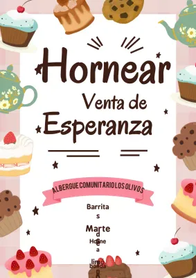 Anuncio de venta de pasteles retro rosa