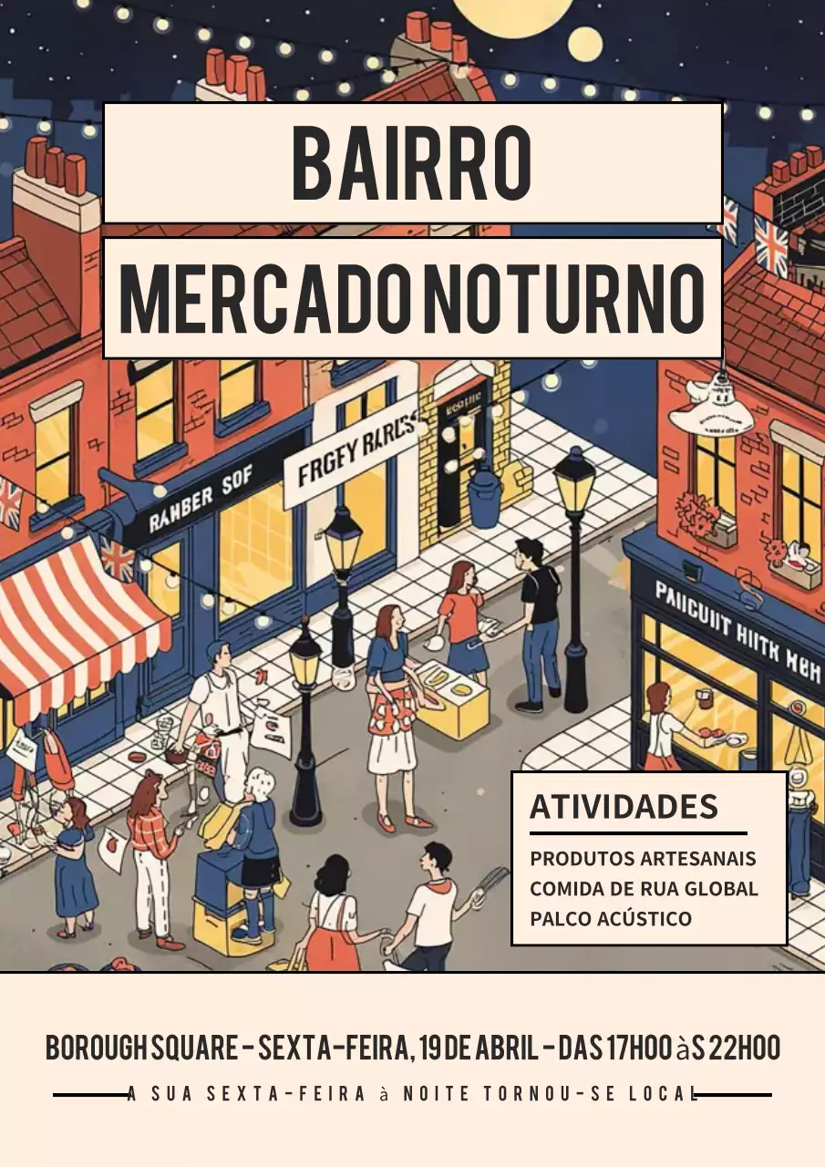 Evento Blue Retro Market