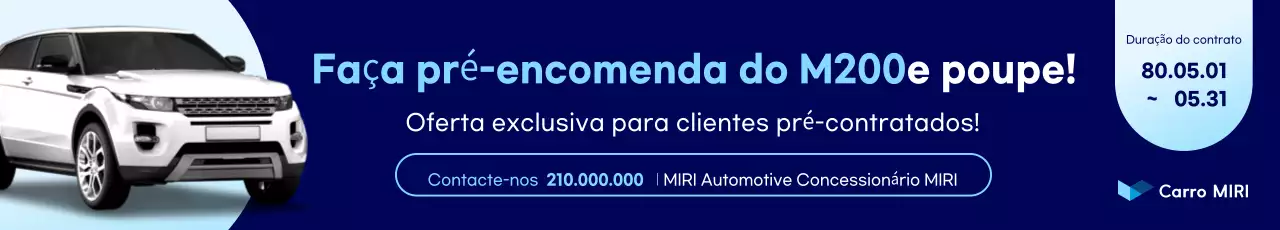 Promoção de Carro Moderno Azul