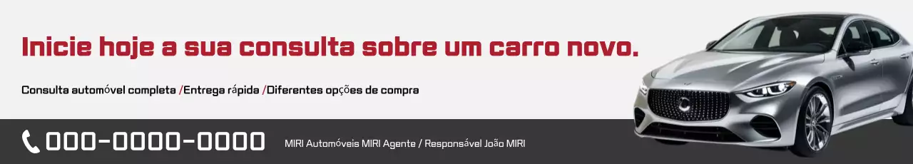 propaganda de carro moderno cinza