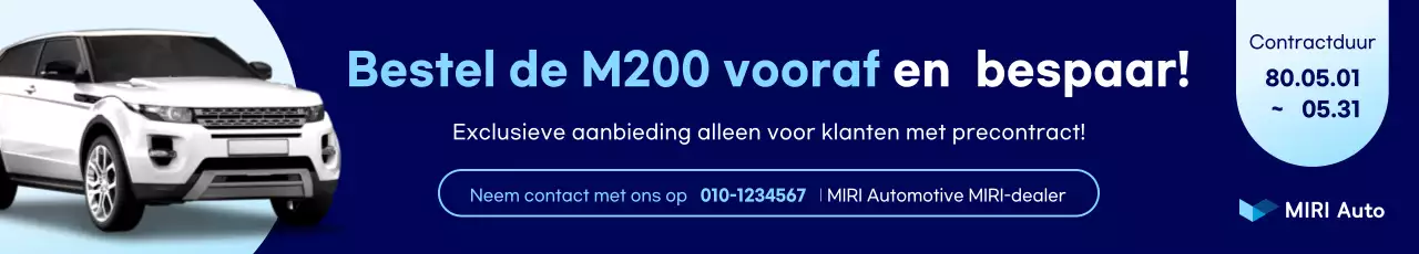 Blauwe moderne auto promotie