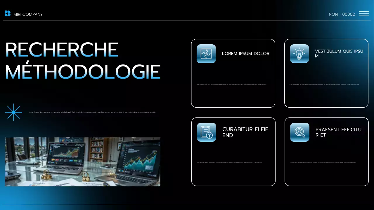 Présentation du rapport sur les tendances du marché moderne bleu