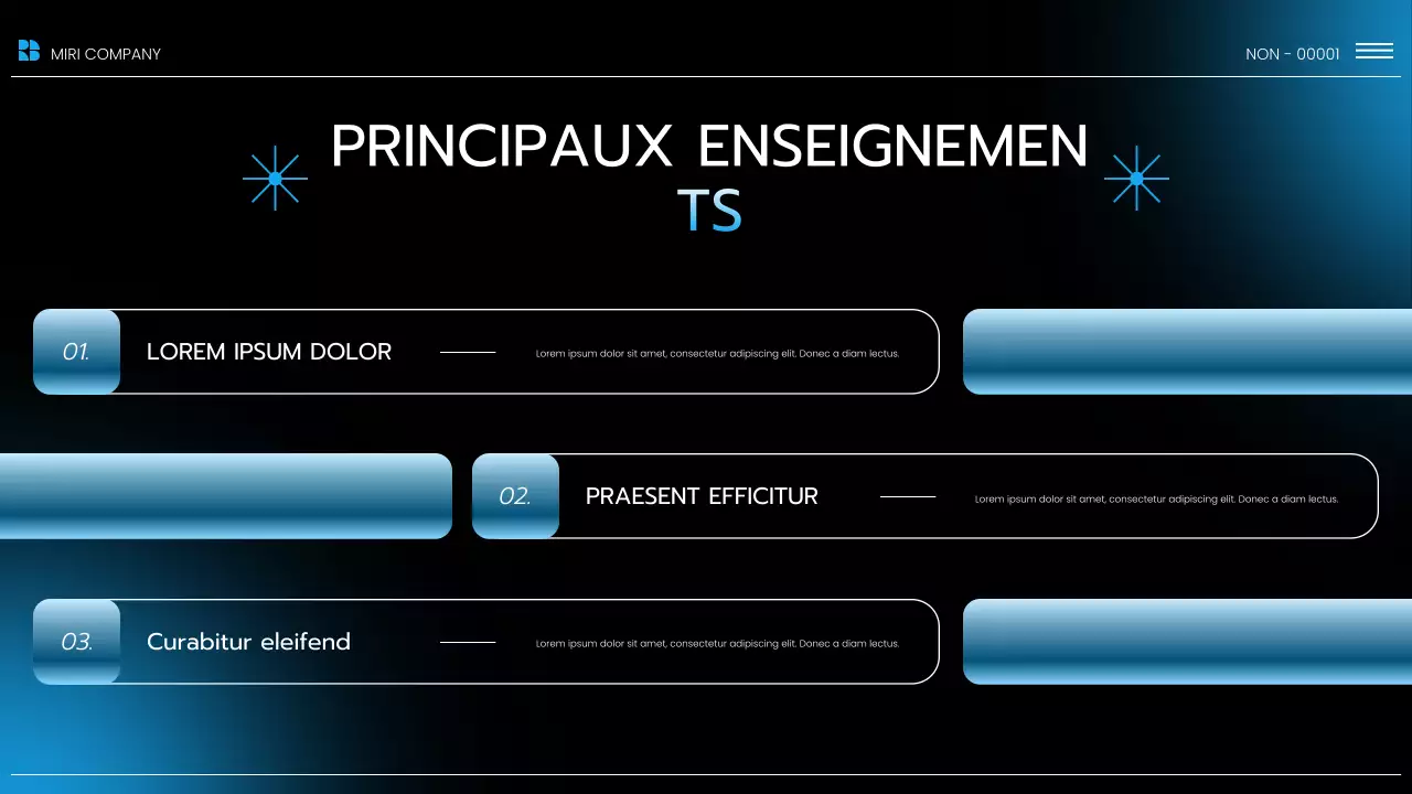 Présentation du rapport sur les tendances du marché moderne bleu