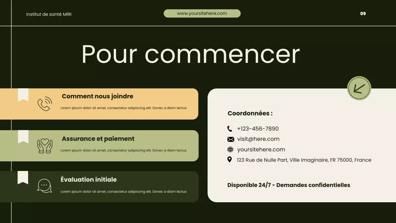 Présentation sur la promotion de la santé et du rétablissement modernes et écologiques