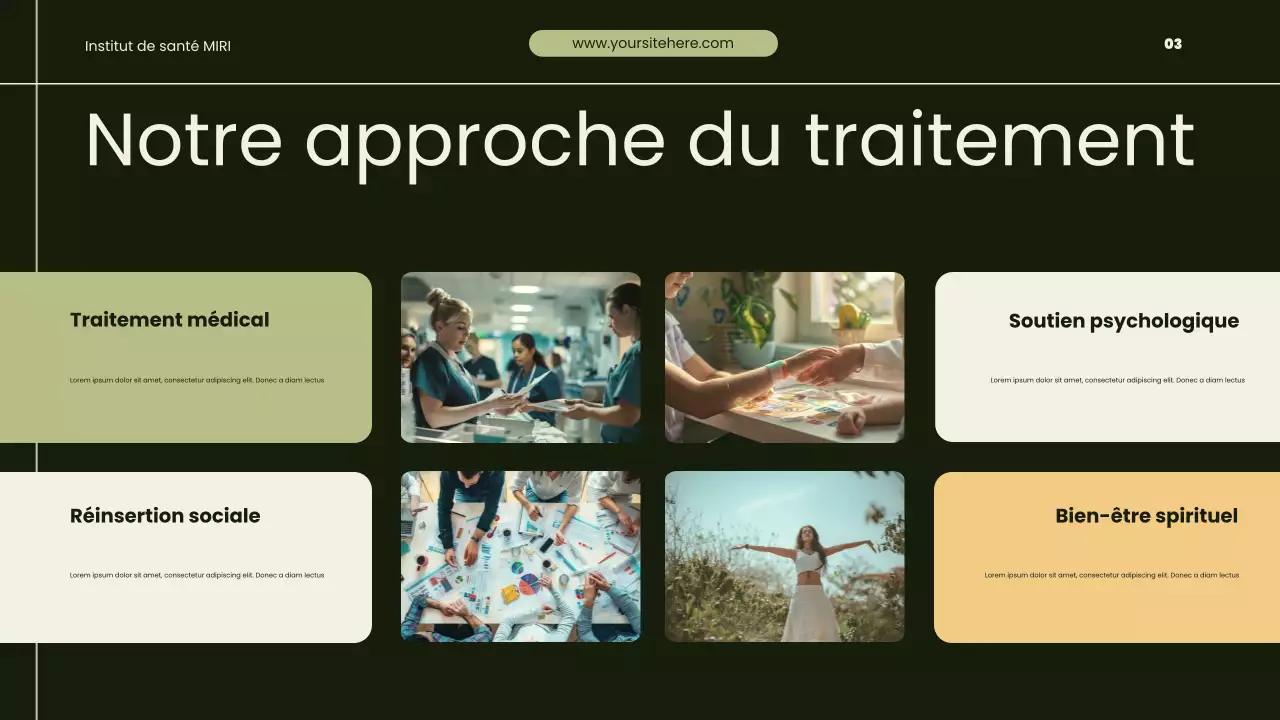 Présentation sur la promotion de la santé et du rétablissement modernes et écologiques