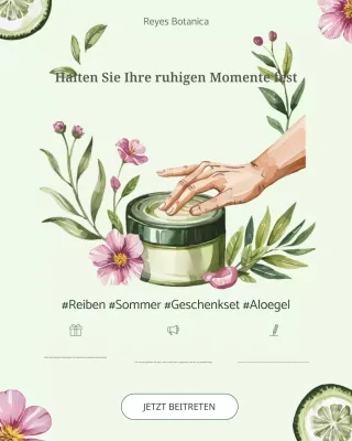 Mint Summer Juni-Aktion für pflanzliche Hautpflege