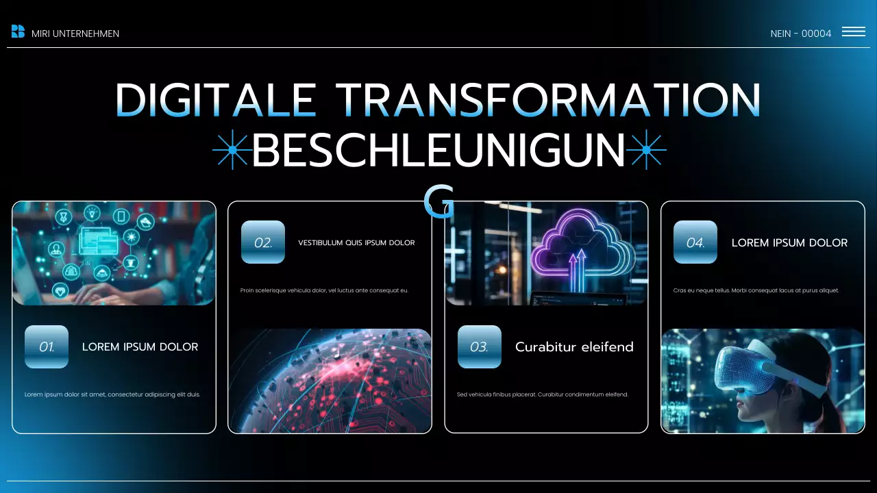 Präsentation des Blue Modern Market Trends Report