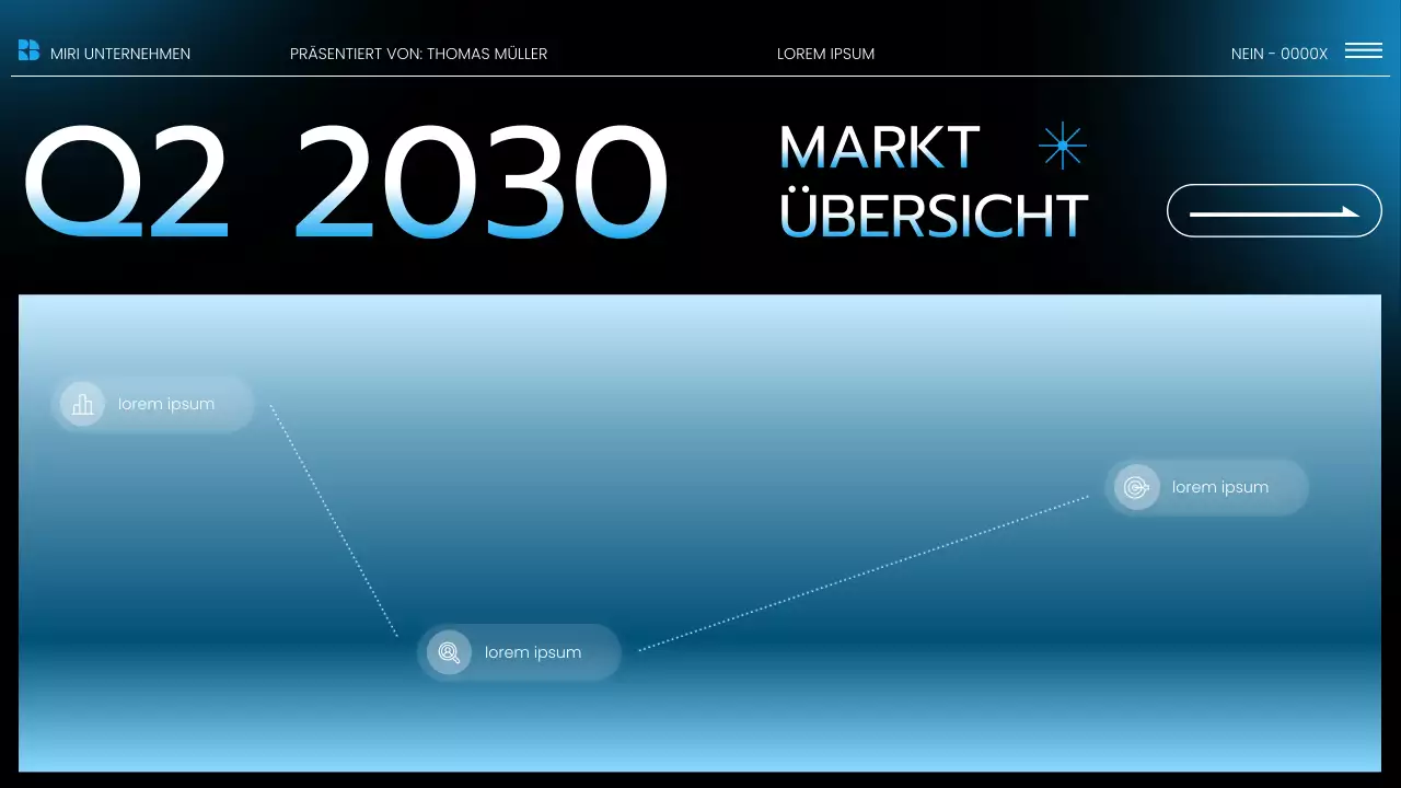 Präsentation des Blue Modern Market Trends Report