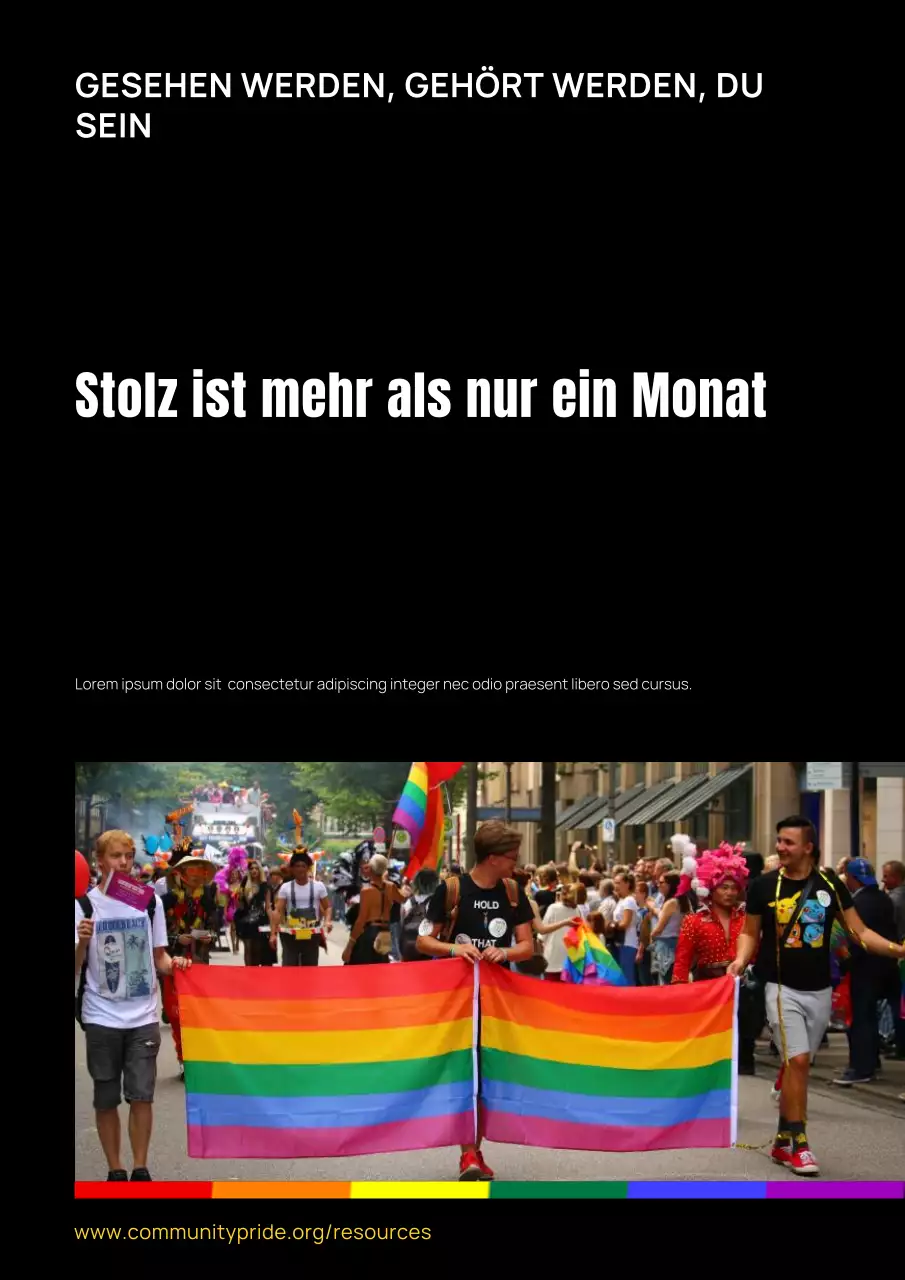 Geometrischer Regenbogenstolz Poster