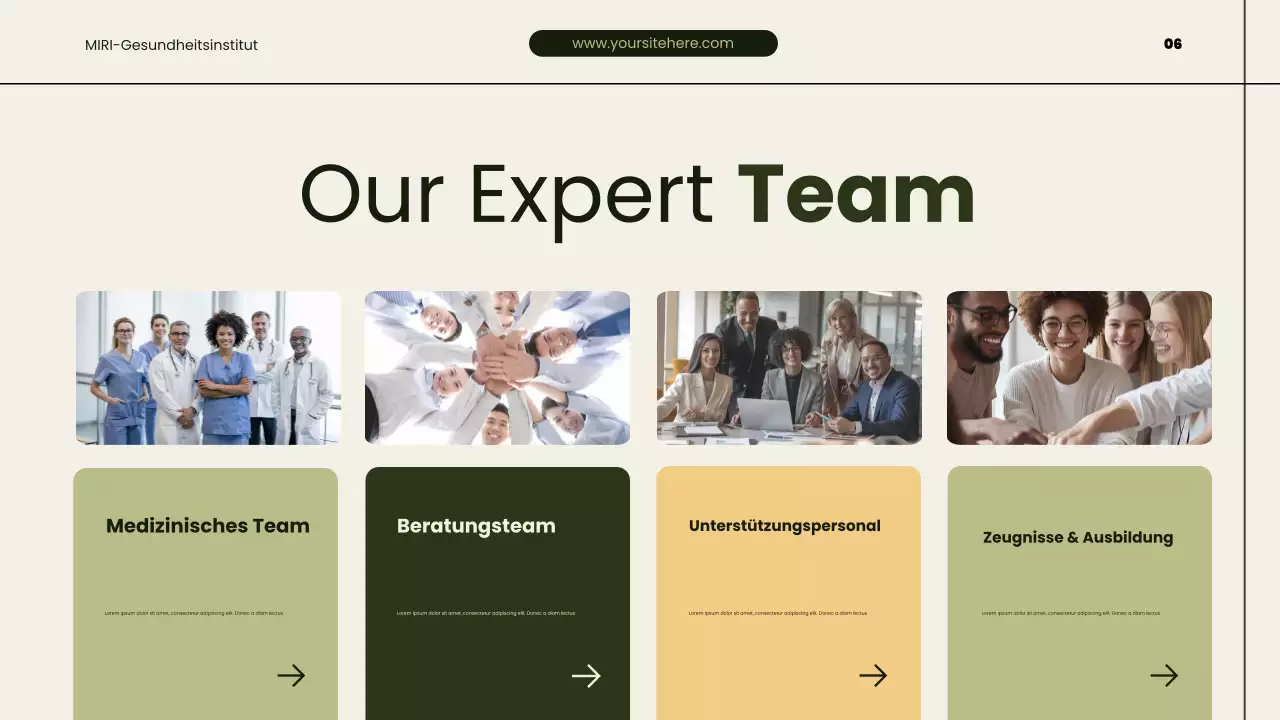 Präsentation zur Förderung moderner grüner Gesundheit und Genesung