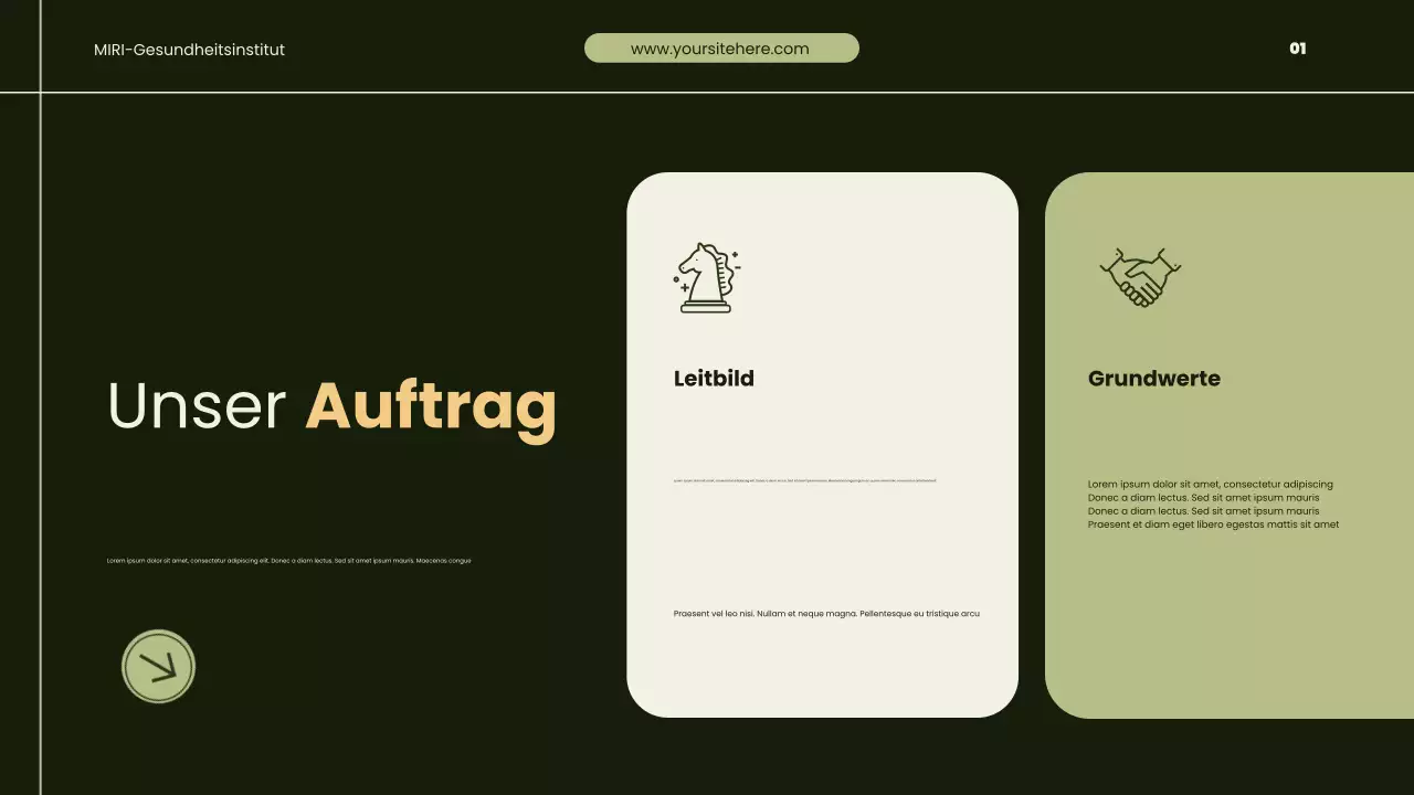 Präsentation zur Förderung moderner grüner Gesundheit und Genesung