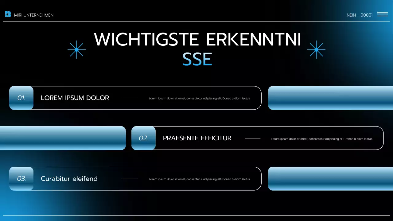 Präsentation des Blue Modern Market Trends Report