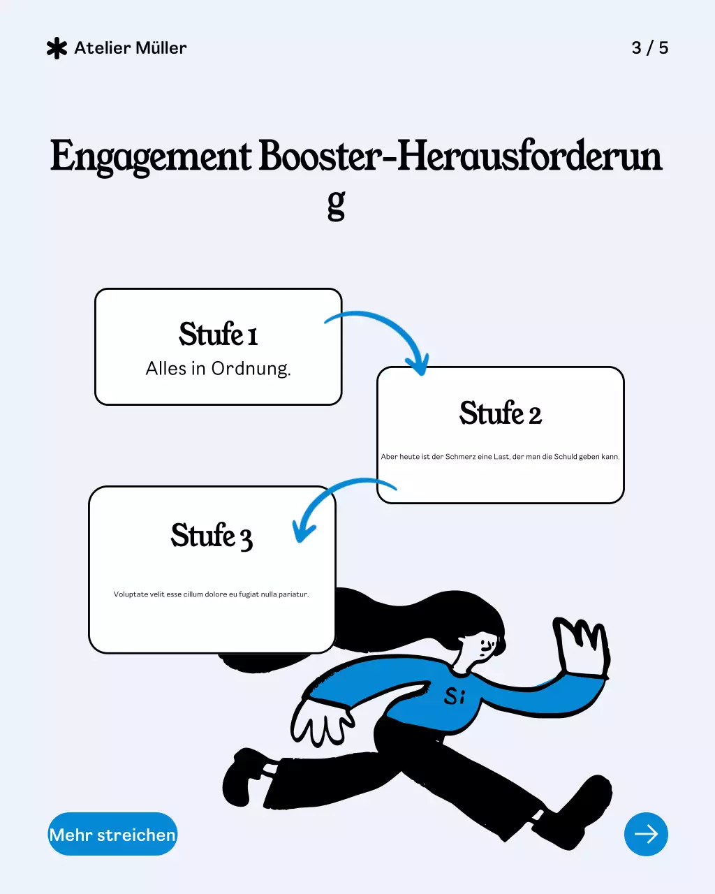 Blue Modern Audience Guide Instagram-Beitrag