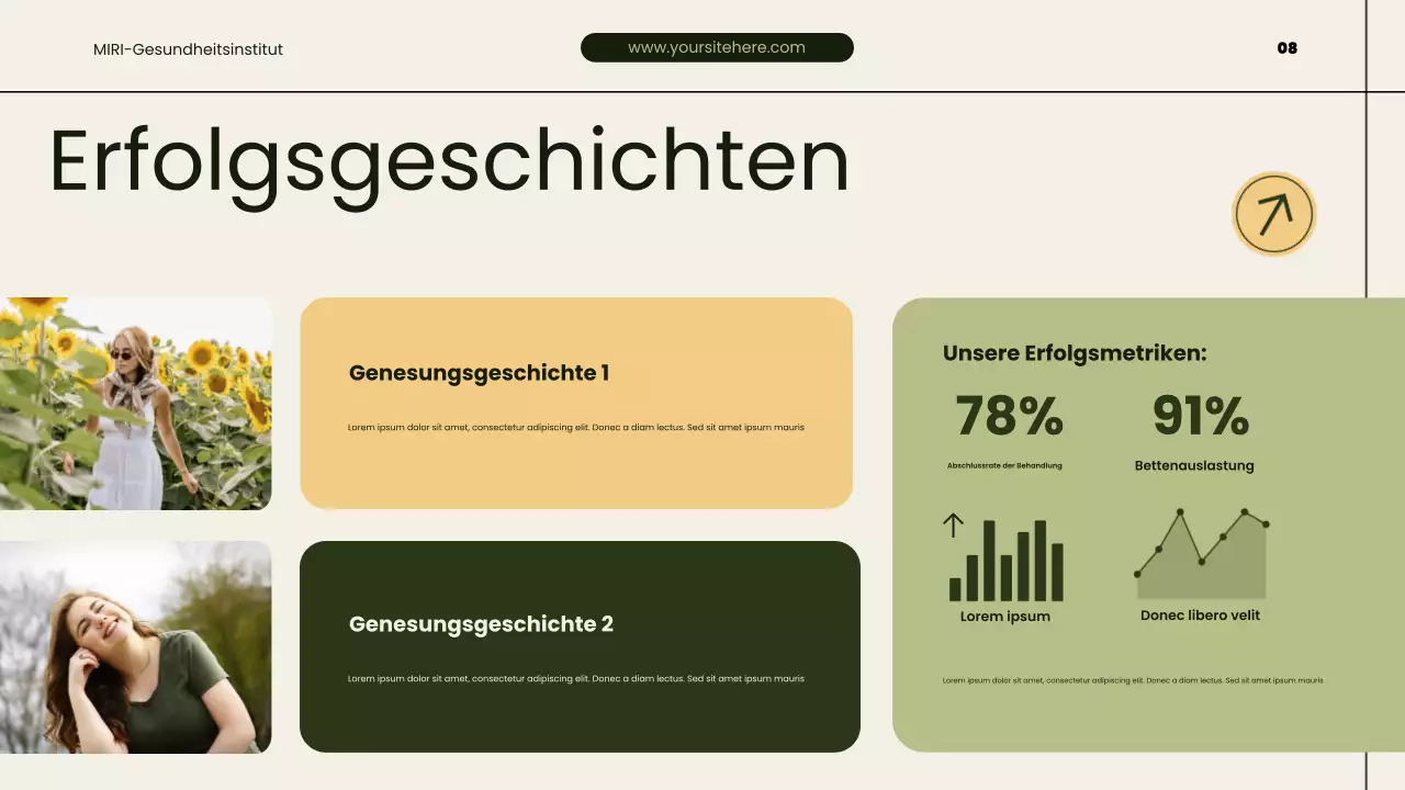 Präsentation zur Förderung moderner grüner Gesundheit und Genesung