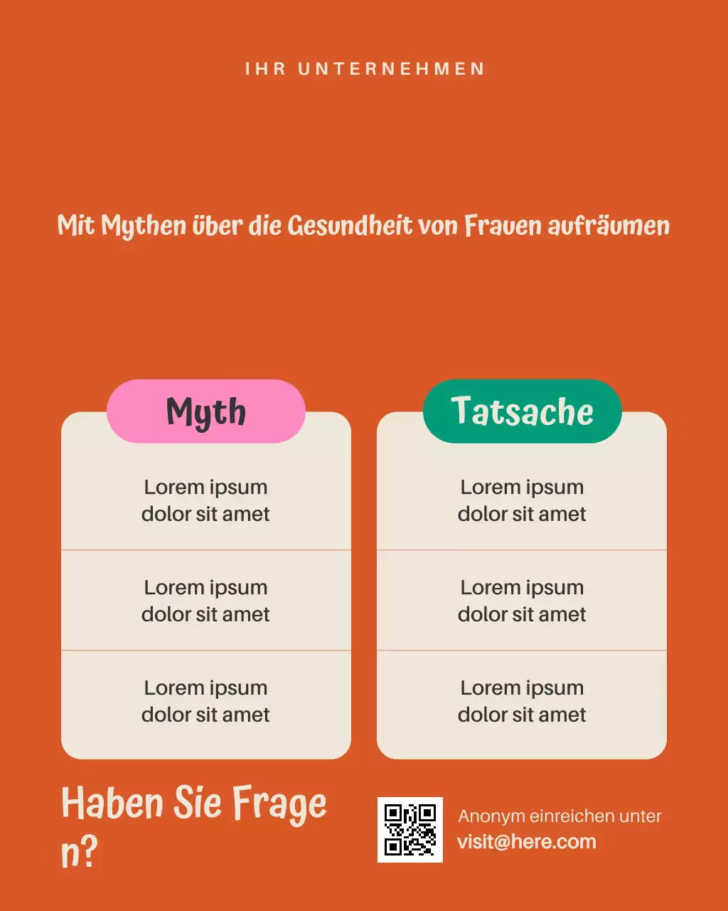 Orange Bold Health Guide Instagram-Beitrag