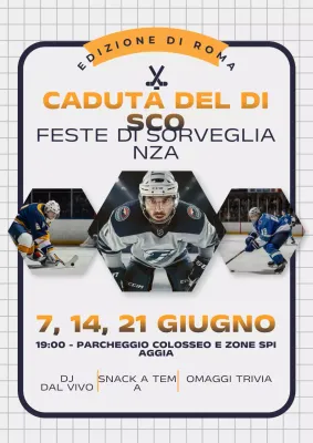 Manifesto promozionale dell'evento di hockey moderno