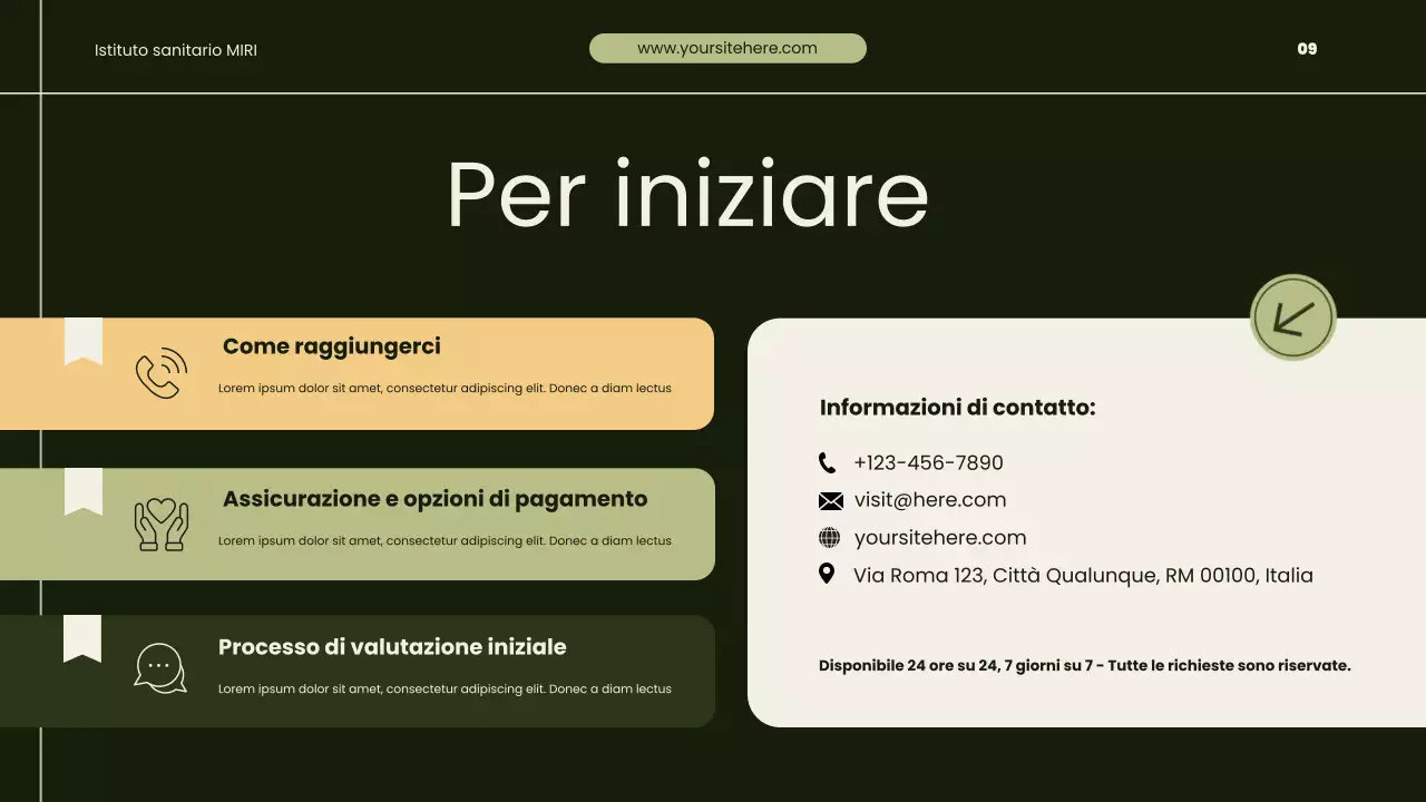 Presentazione sulla promozione della salute e del recupero in chiave moderna ed ecologica