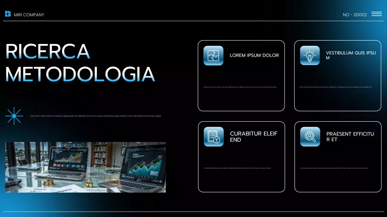 Presentazione del rapporto sulle tendenze del mercato moderno blu