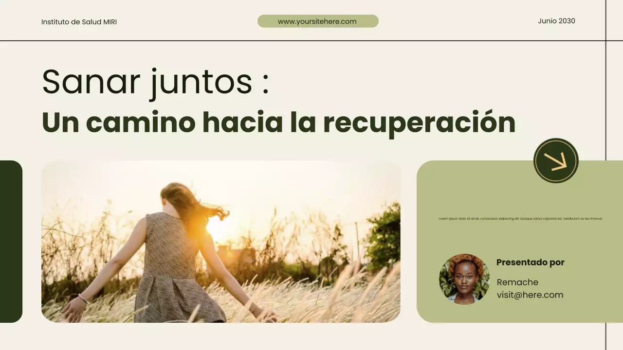 Presentación de promoción de la salud y la recuperación ecológica y moderna