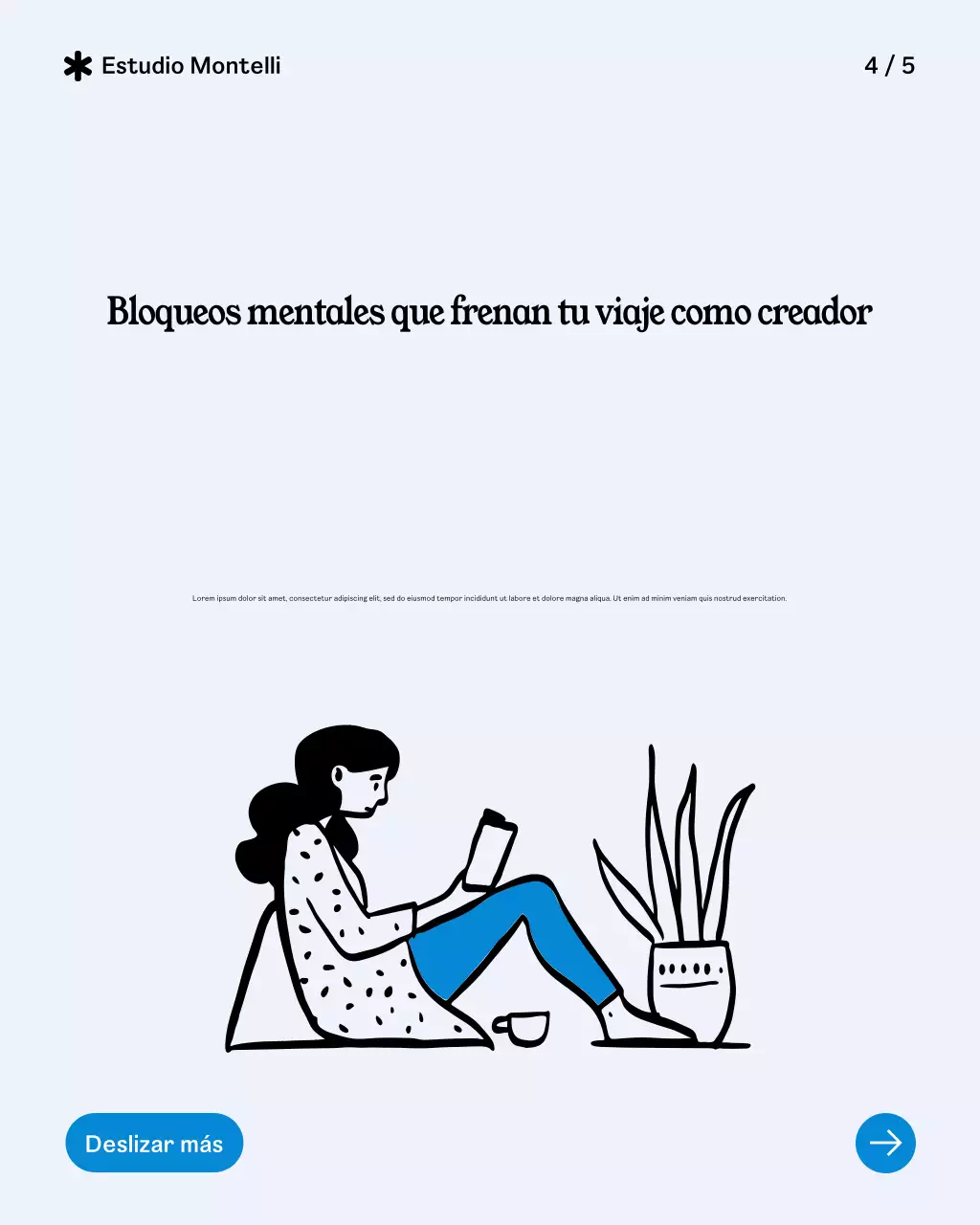 Guía de audiencia de Blue Modern para publicaciones de Instagram