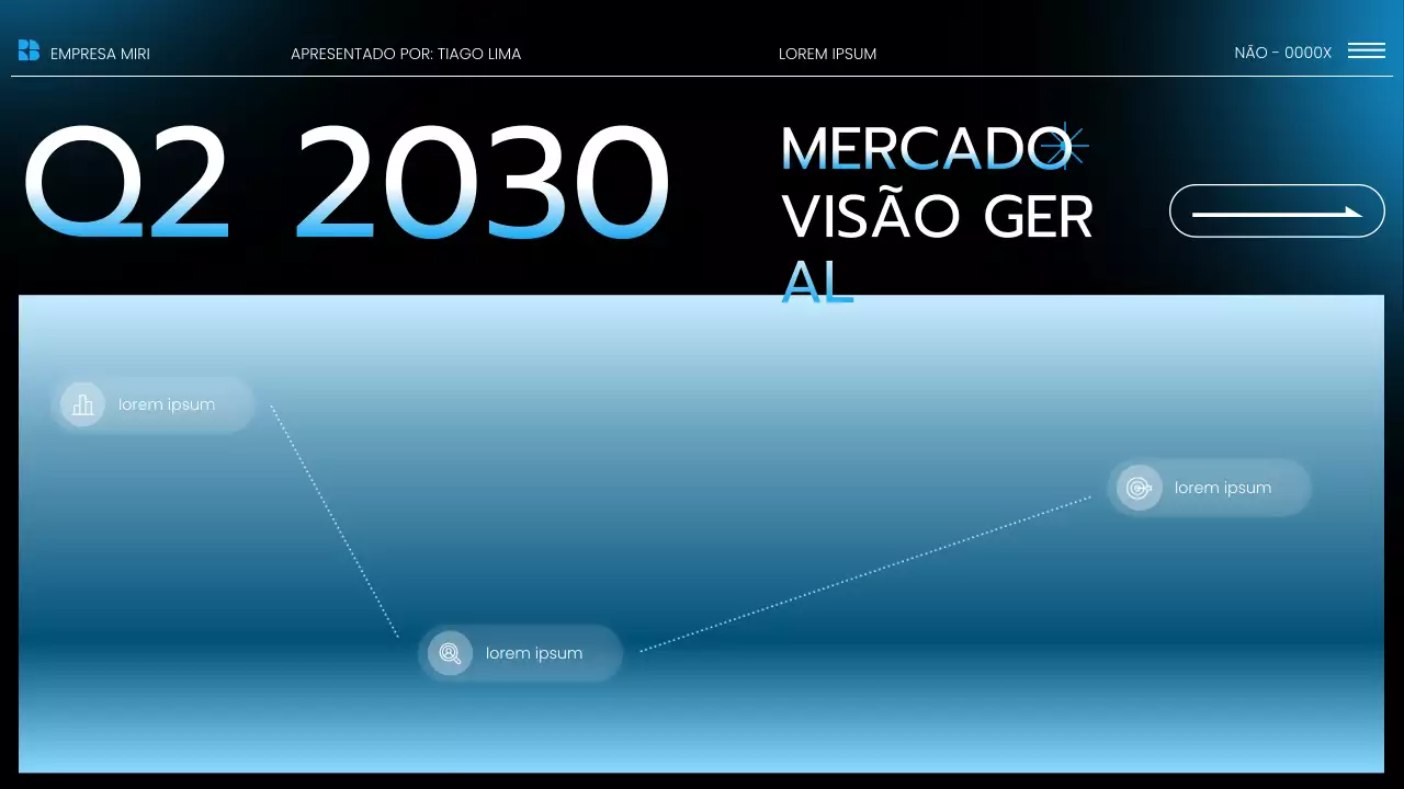 Apresentação do Relatório de Tendências do Mercado Blue Modern