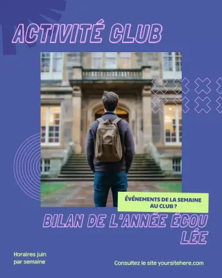 Avis d'événement du Purple Modern Club