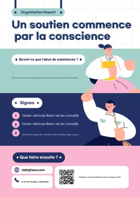 Affiche du guide de sensibilisation moderne Teal