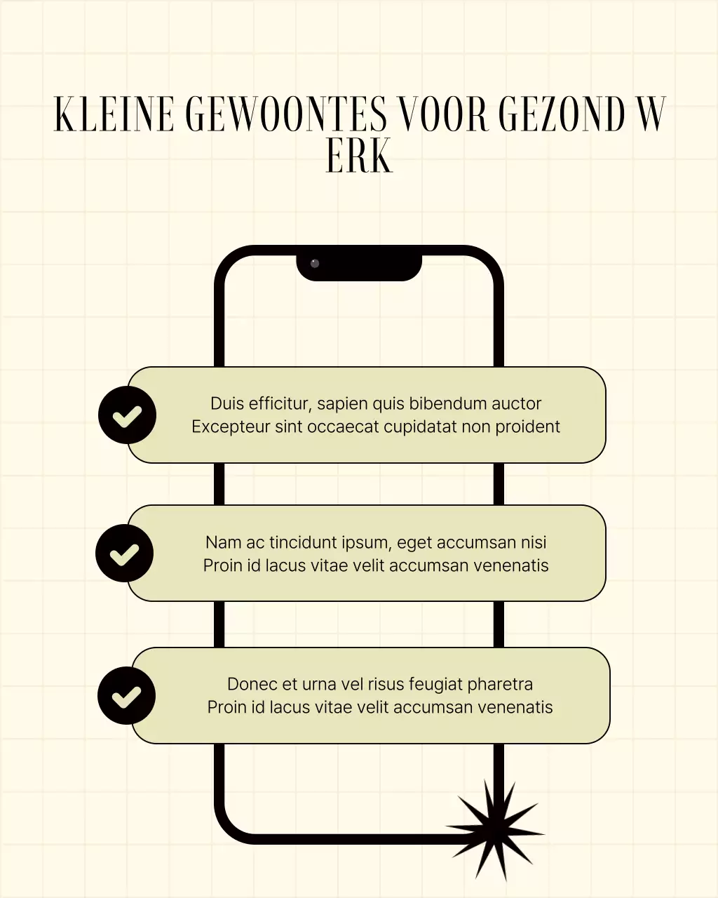 Beige Minimal Wellness Tips