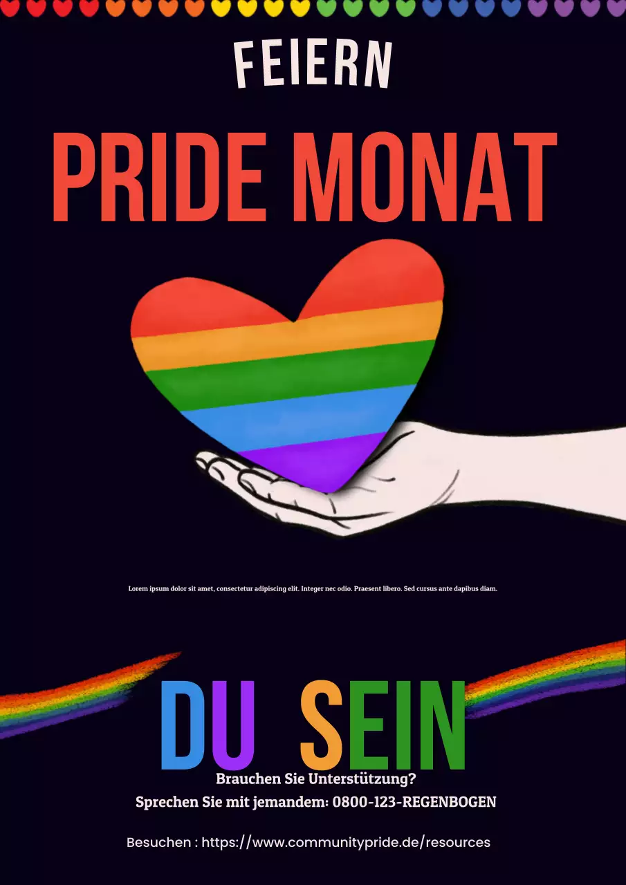 Ankündigung des Rainbow Modern Pride Month
