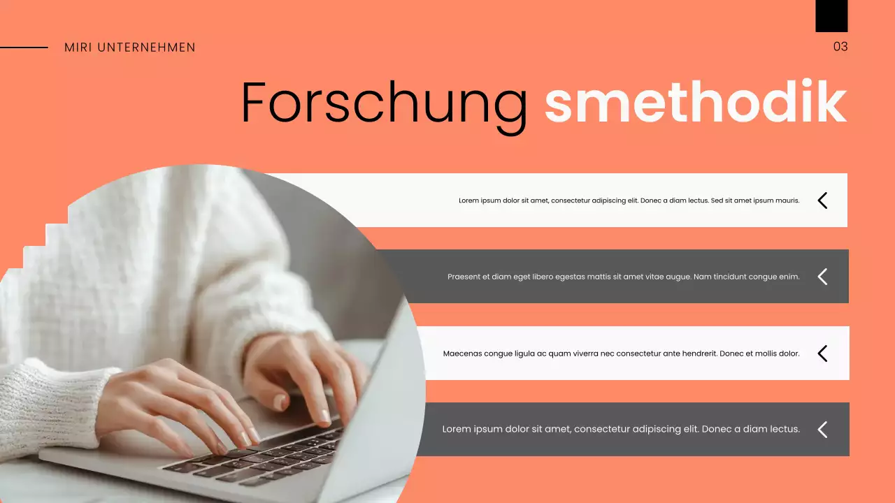 White Orange Modern Markttrendbericht