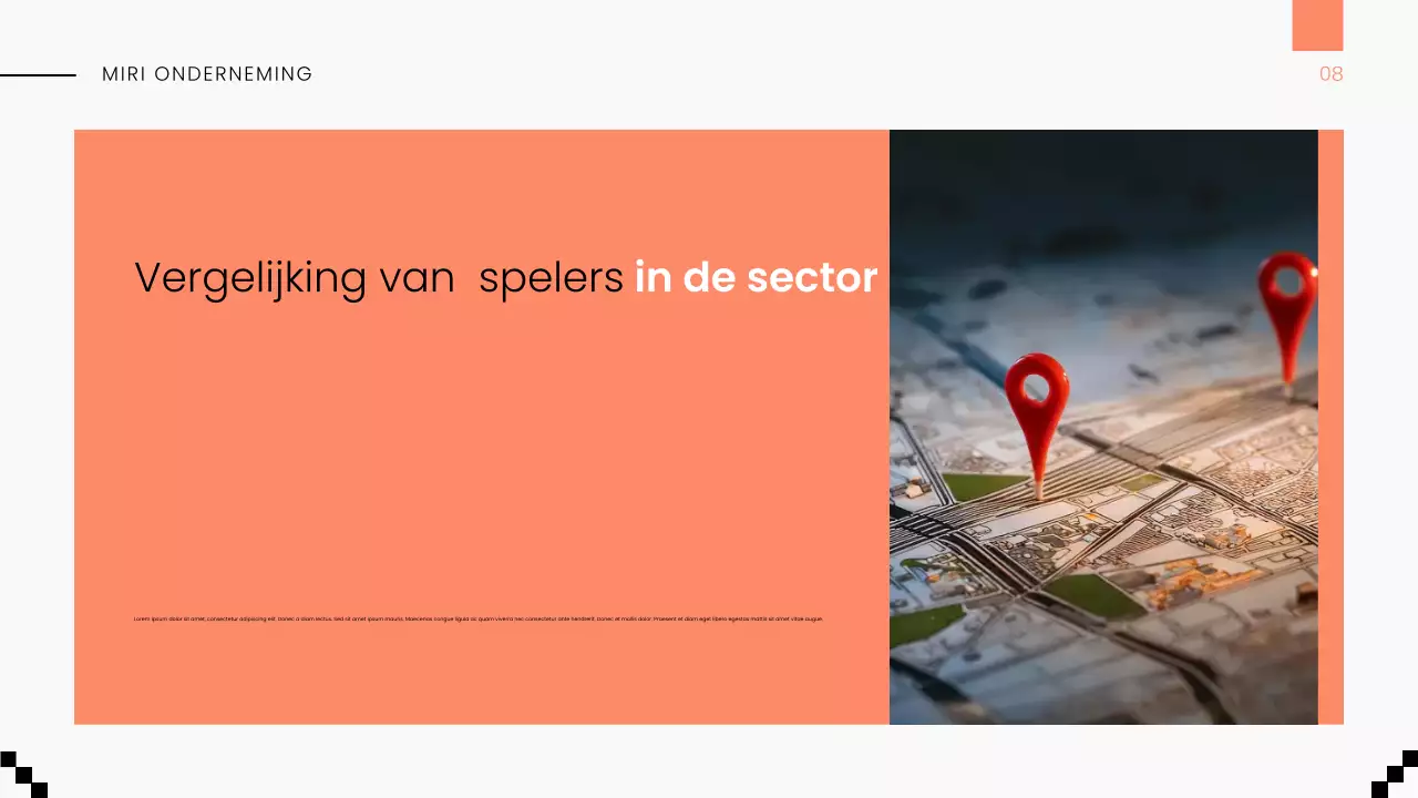 Wit Oranje Modern Markttrends Rapport