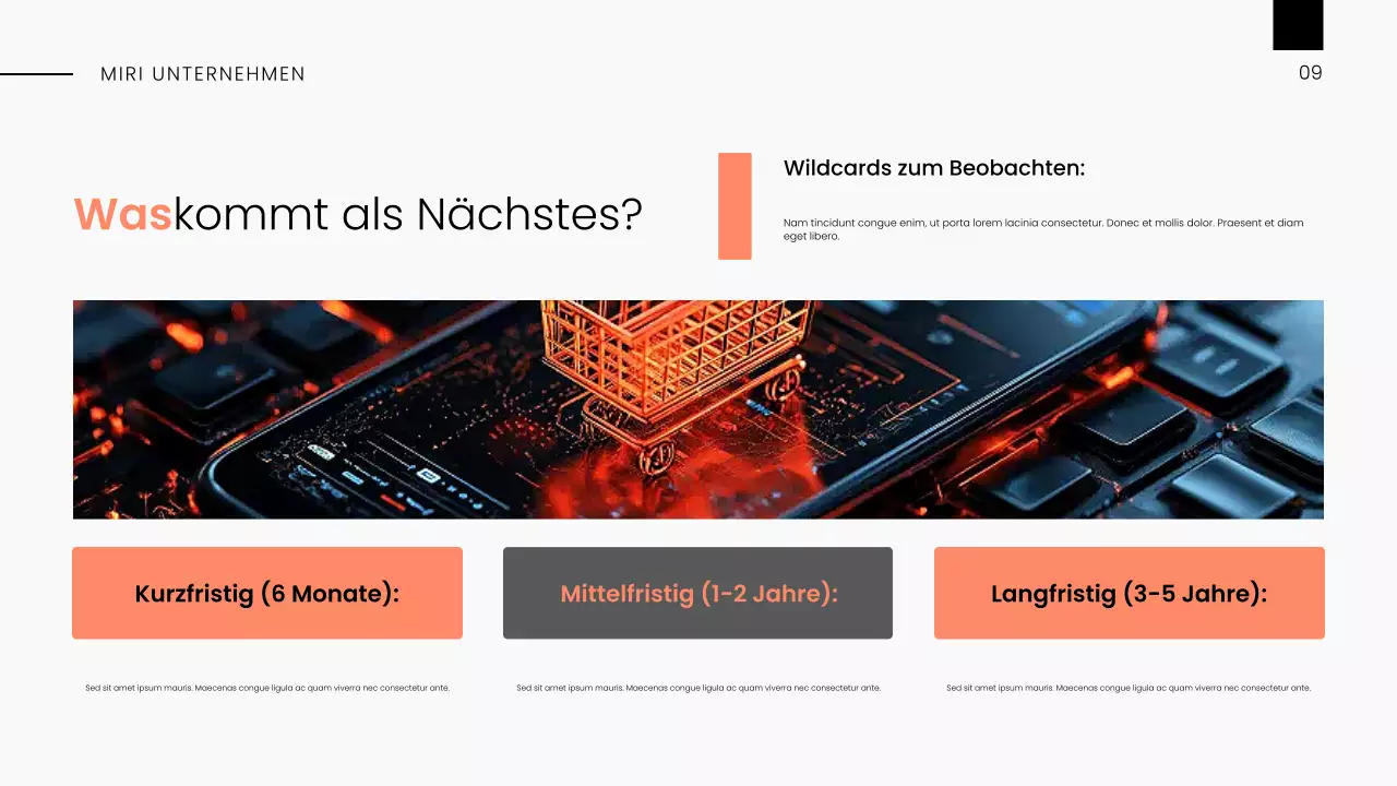 White Orange Modern Markttrendbericht