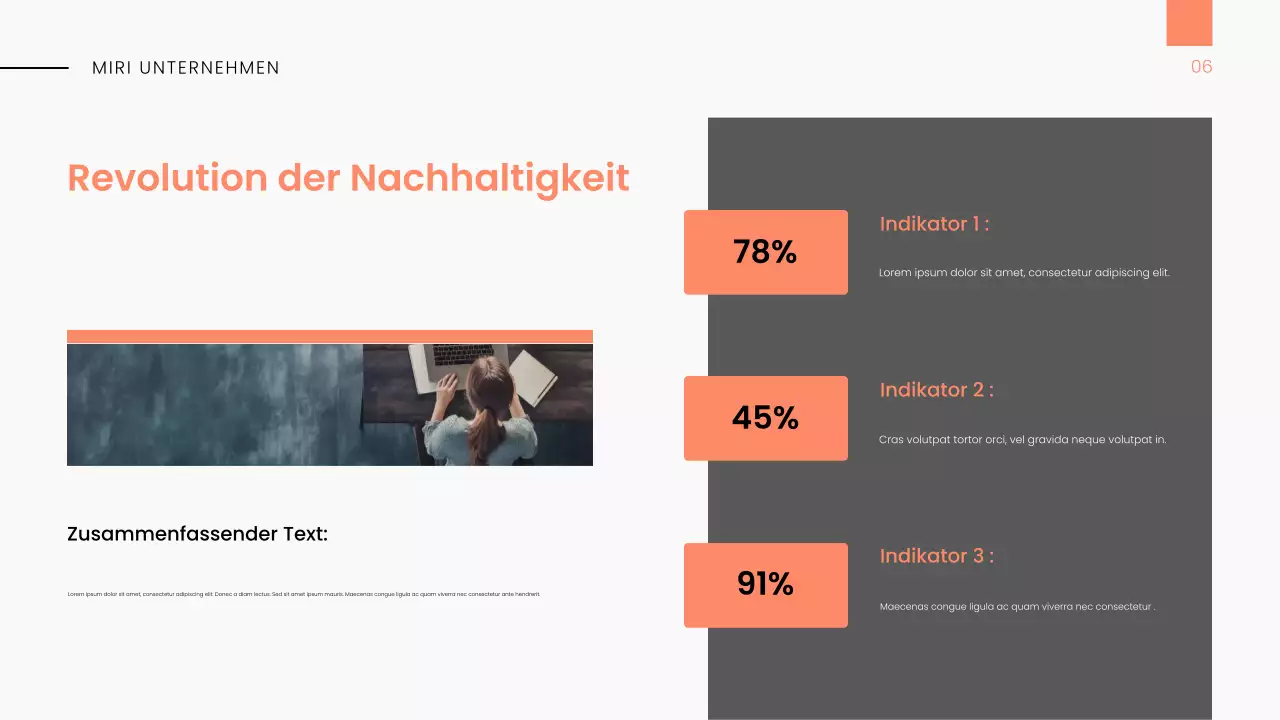 White Orange Modern Markttrendbericht