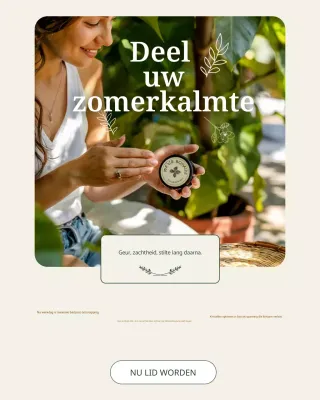 Groen Beige Elegante Wellness Promotie