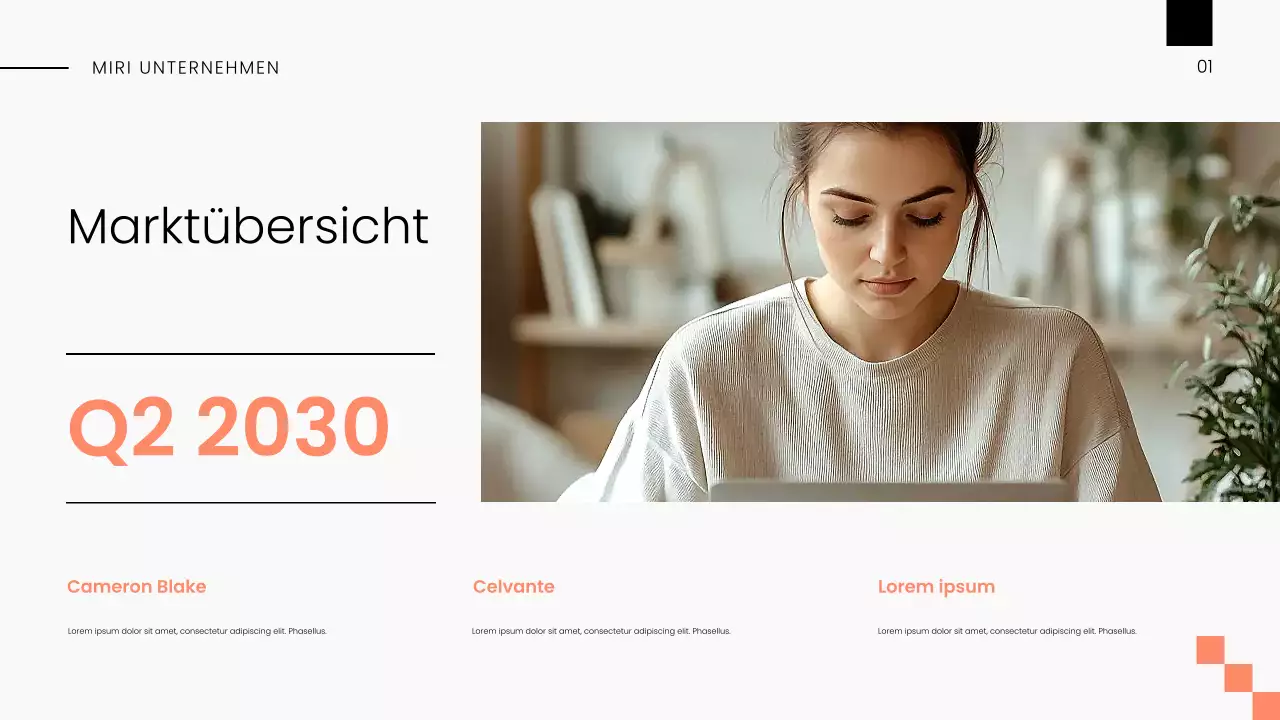 White Orange Modern Markttrendbericht