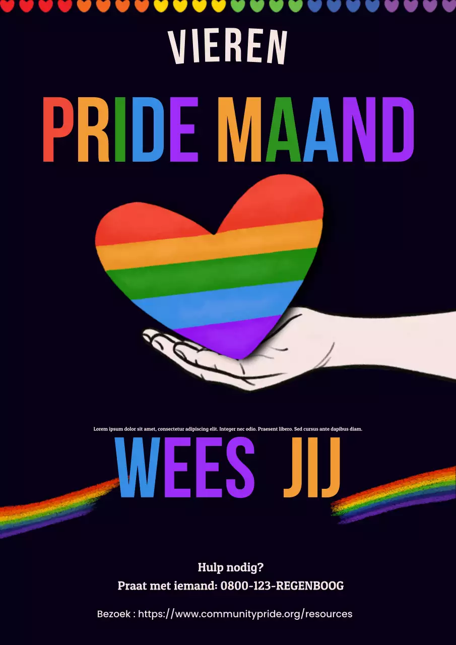 Aankondiging Rainbow Modern Pride Maand