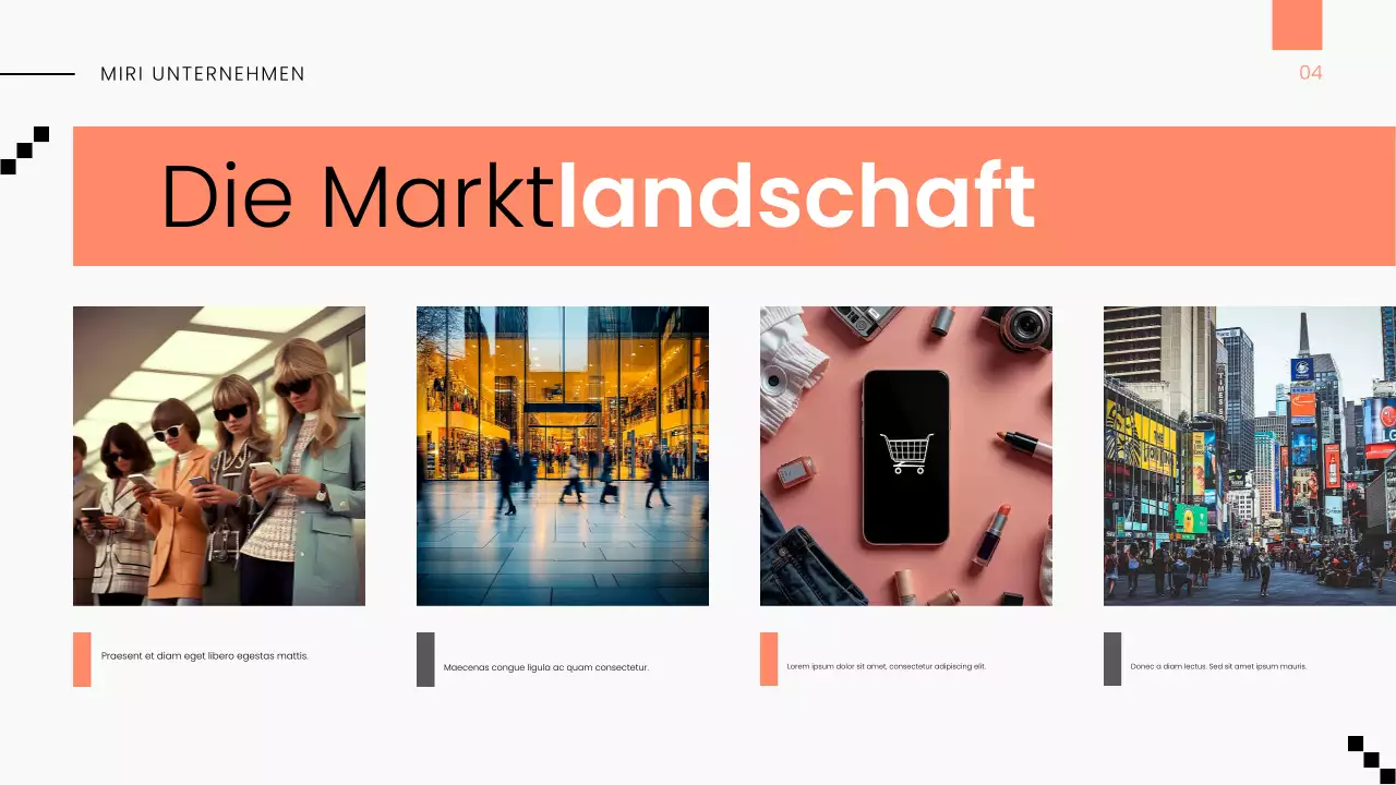 White Orange Modern Markttrendbericht