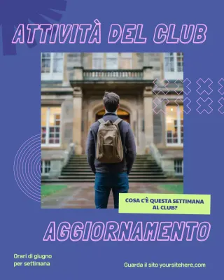 Avviso evento Purple Modern Club