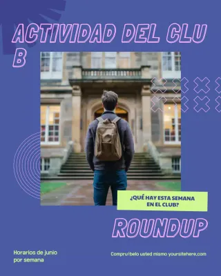 Aviso de evento del Purple Modern Club