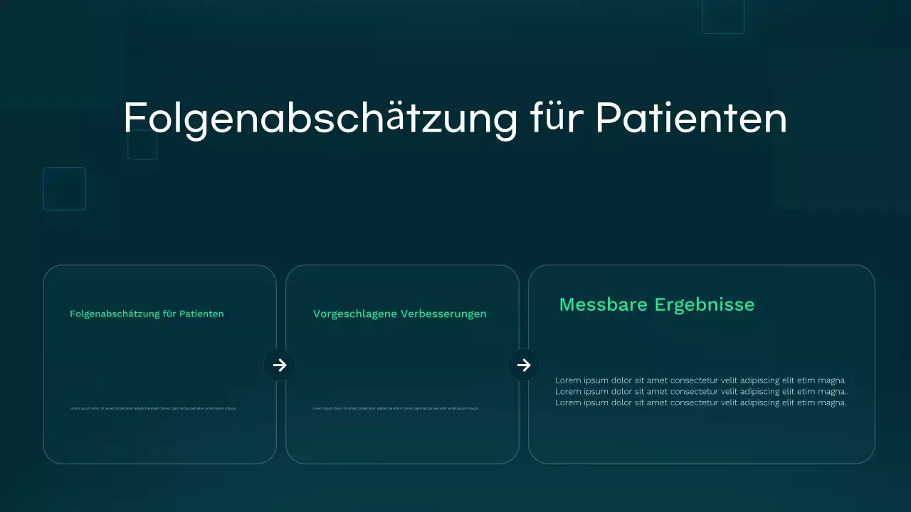 Teal Moderne Gesundheitspflege Präsentation
