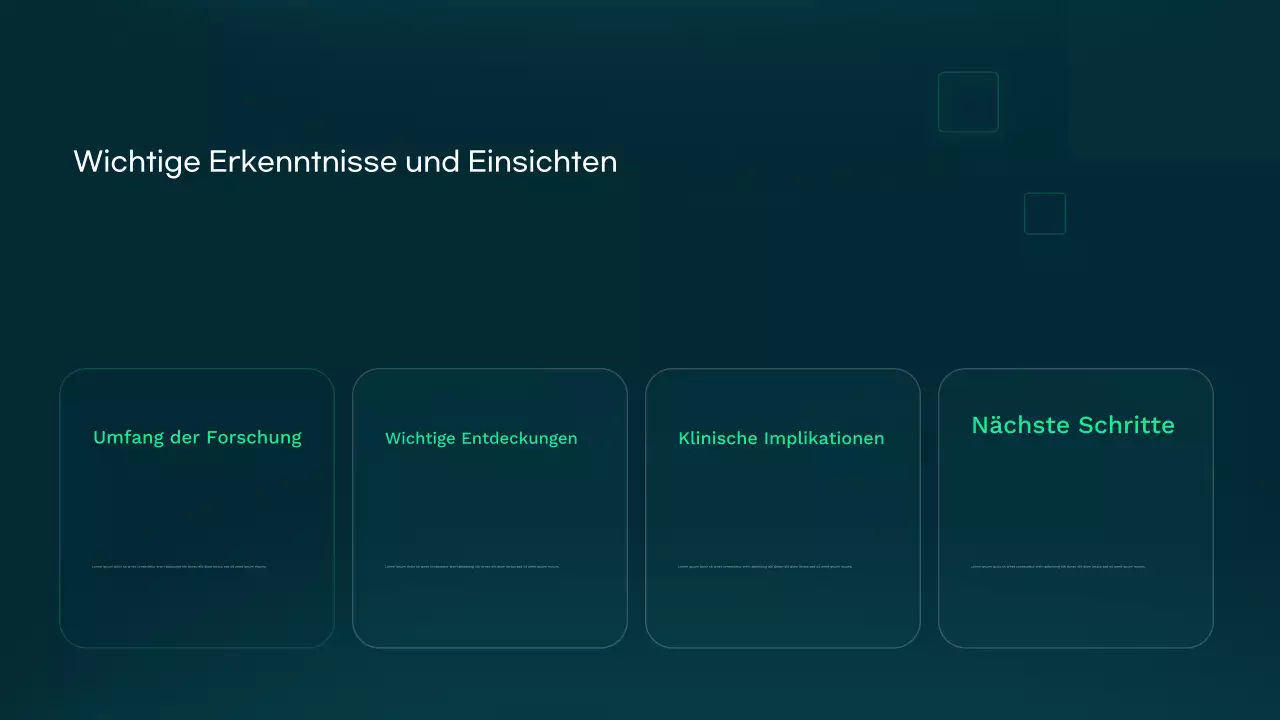 Teal Moderne Gesundheitspflege Präsentation