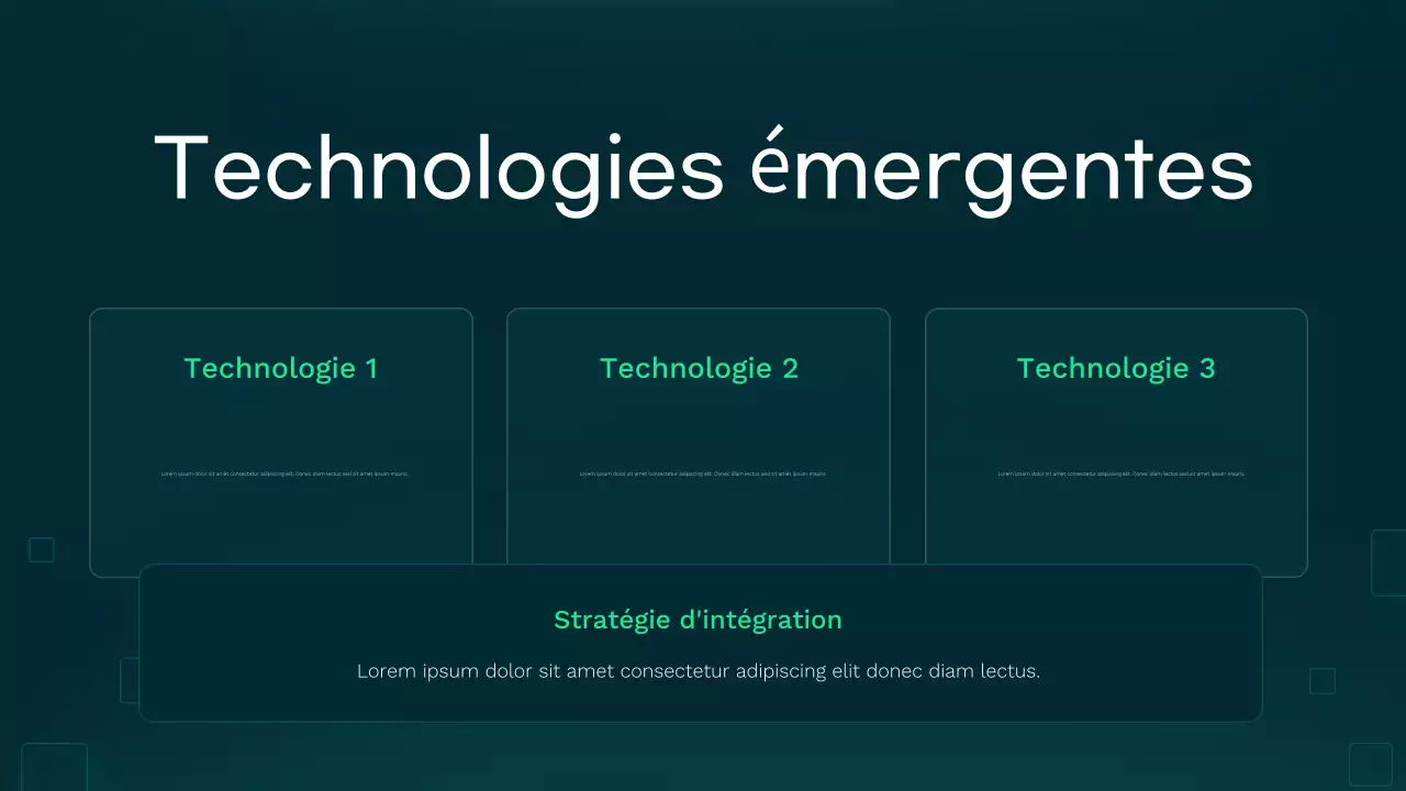 Présentation des soins de santé modernes Teal