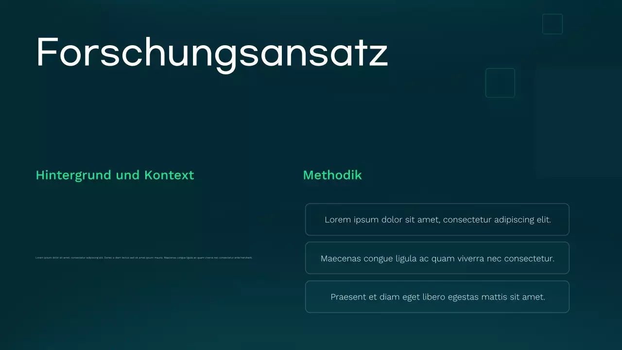 Teal Moderne Gesundheitspflege Präsentation