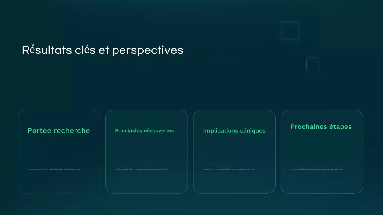Présentation des soins de santé modernes Teal