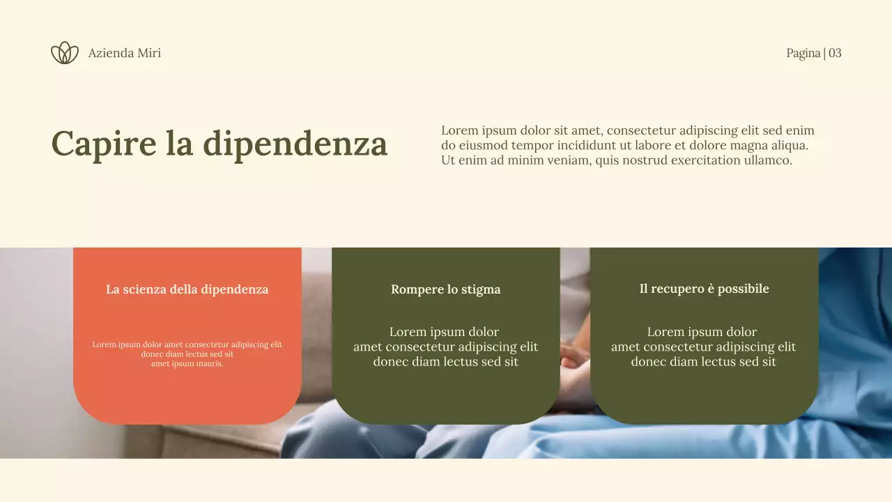 Annuncio di ripresa moderna e verde