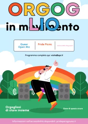 Manifesto dell'evento Rainbow Bold Pride