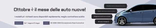 Promozione auto moderna grigia