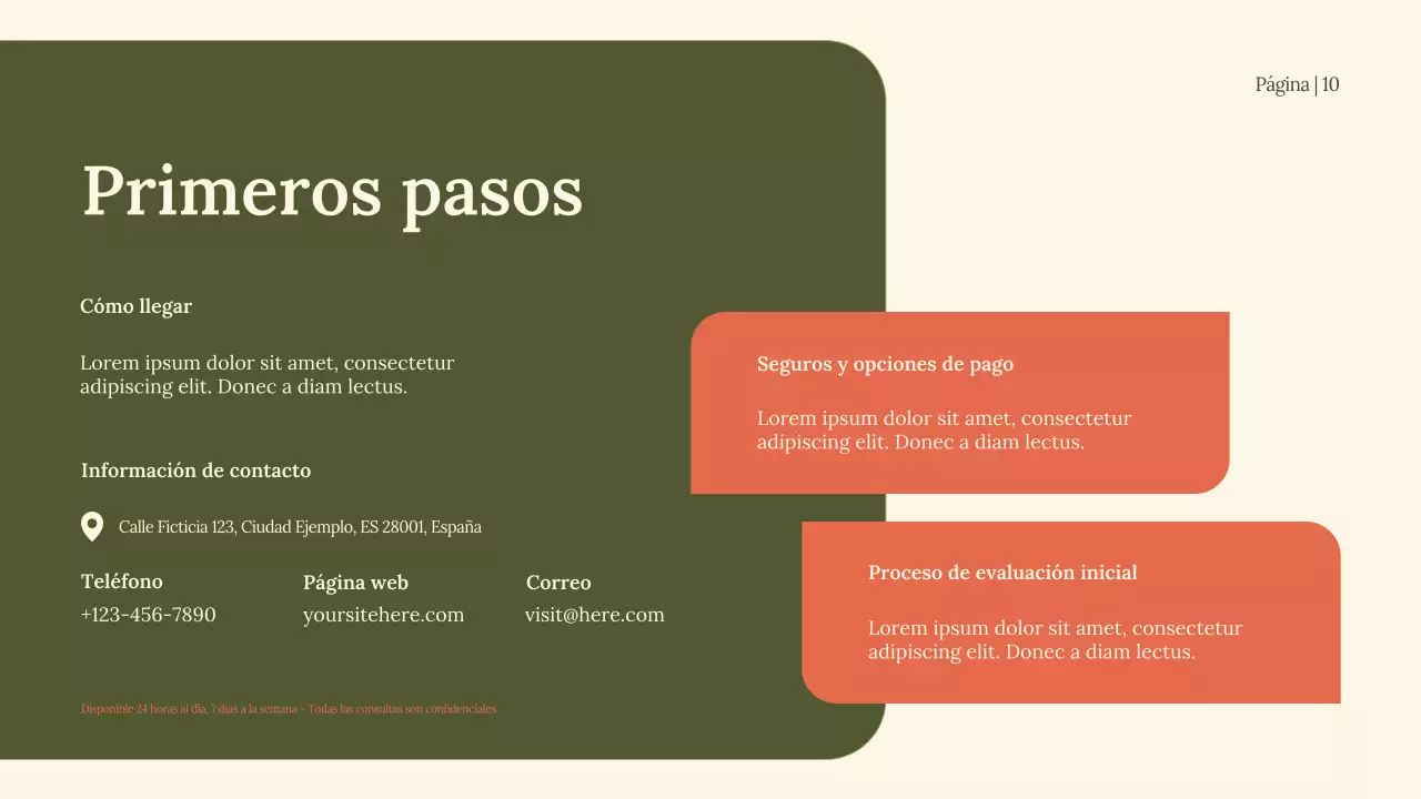 Anuncio de recuperación moderna y verde