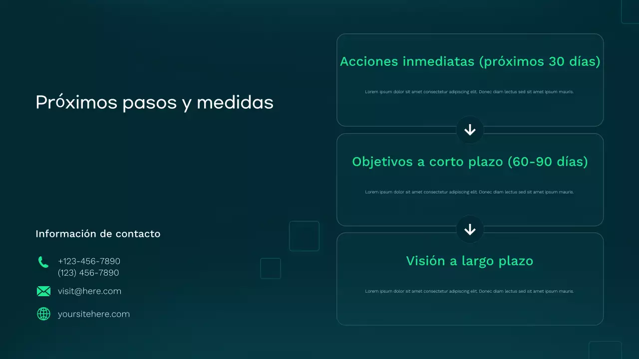 Presentación de atención médica moderna en verde azulado